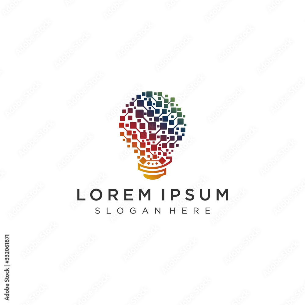technology logo template technology logo template