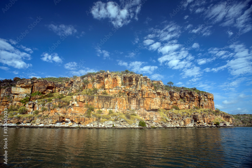 MBI001705-Sandstone cliffs, King George River, Kimberley, Western Australia
