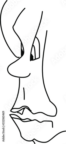 redneck guy face vector format, man`s faces