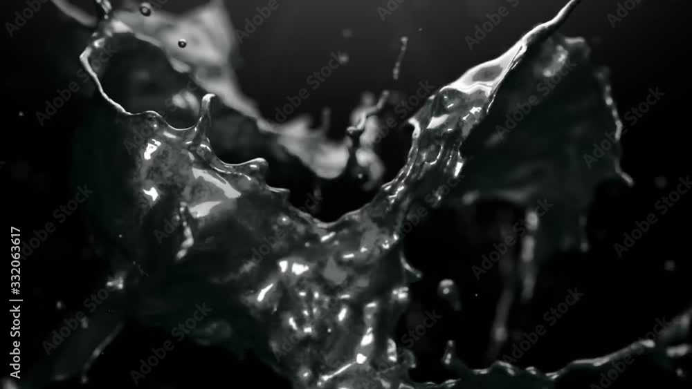 Cancer zodiac sign animated presentation revealed through a a liquid silver explosion Cancer zodiac sign animated presentation revealed through a a liquid silver explosion