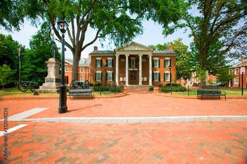 Historic district of  Charlottesville, Virginia, home of President Thomas Jefferson photo