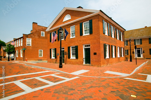 Historic district of  Charlottesville, Virginia, home of President Thomas Jefferson photo