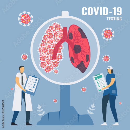 Coronavirus or COVID-19. This desease is new illness. And it destroy lungs. Diagnostic testing. Symptoms are a cough, a high temperature, and shortness of breath.