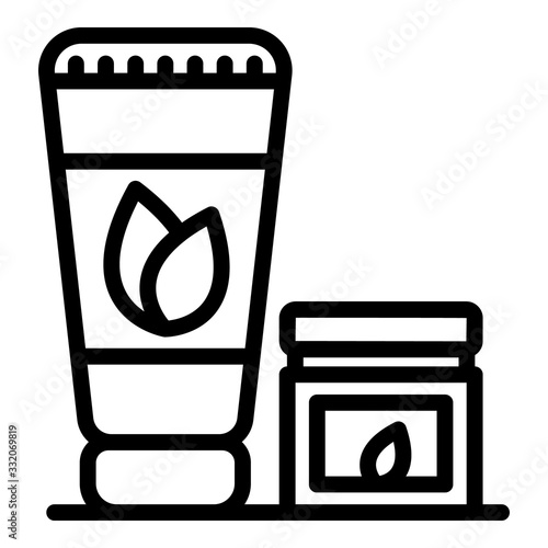 Bath tincture of eucalyptus icon. Outline bath tincture of eucalyptus vector icon for web design isolated on white background