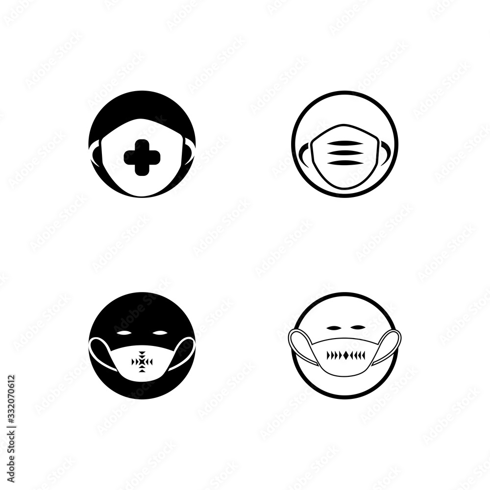 vector mask icon illustration template design vector mask icon illustration template design