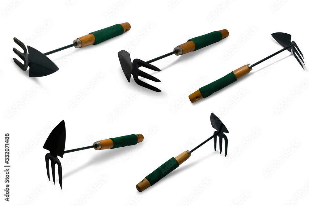 Digging fork on a white background,with clipping path
