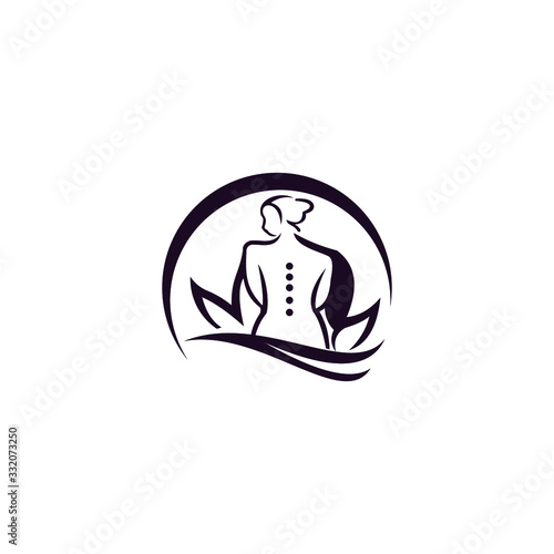 body of girl logo designs concept