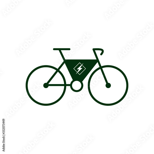 E-Bike, E Bike sign, Electric bike, Electric bicycle icon isolated on white background