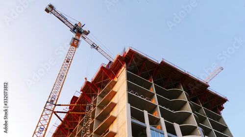 Concrete building under construction