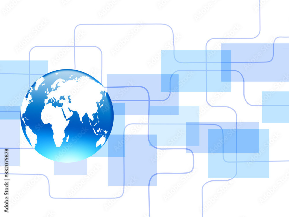 ビジネス背景　世界地図　日本地図　グローバル　ビジネスイメージ　サイエンス　テクノロジー