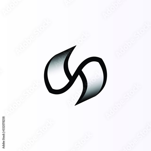 letter s abstract propeller vector logo