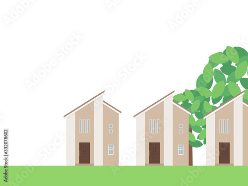 建売住宅のイラスト