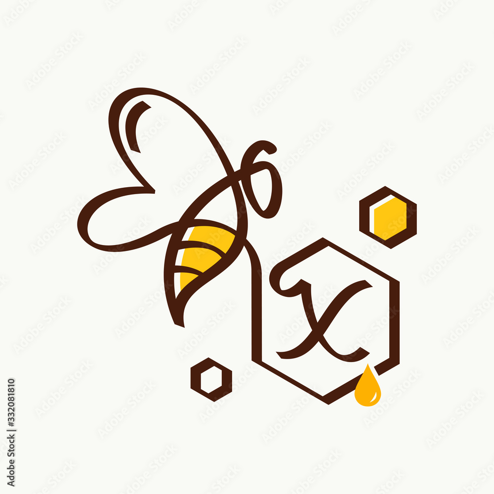 Obraz premium Initial Bee Logo