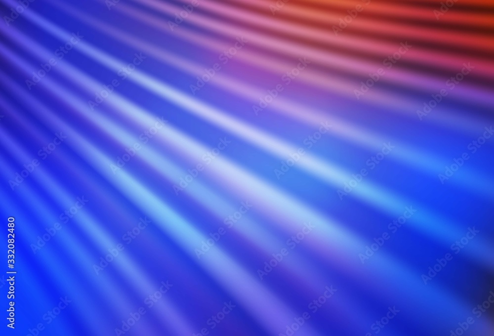 Light Blue, Red vector abstract blurred layout.