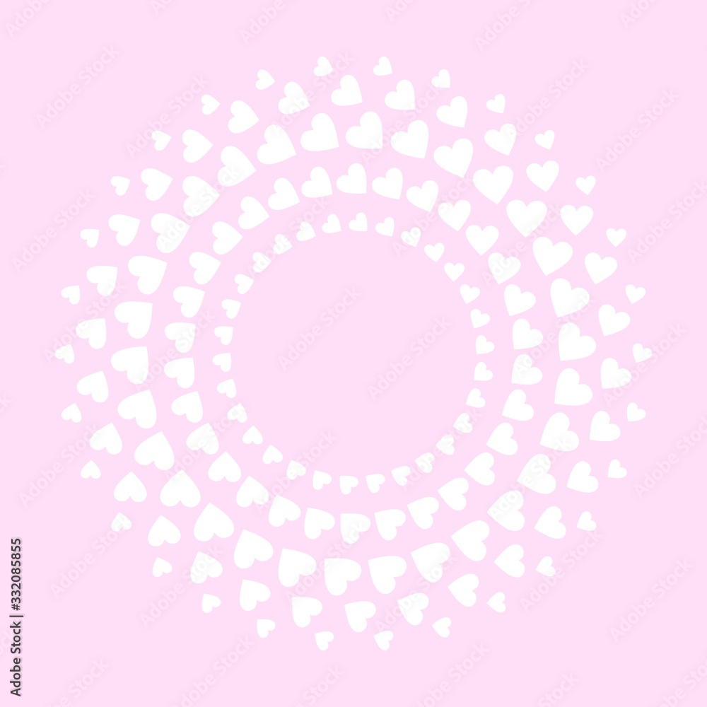 Circular heart shaped mother's day, valentine's day card with blank area for your text. Love related items. Home decoration printable. Design element, invitation, celebration related printable card Circular heart shaped mother's day, valentine's day card with blank area for your text. Love related items. Home decoration printable. Design element, invitation, celebration related printable card