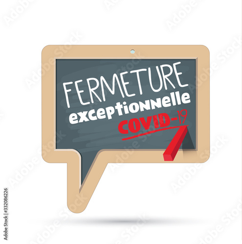 fermeture exceptionnelle pour cause de covid-19