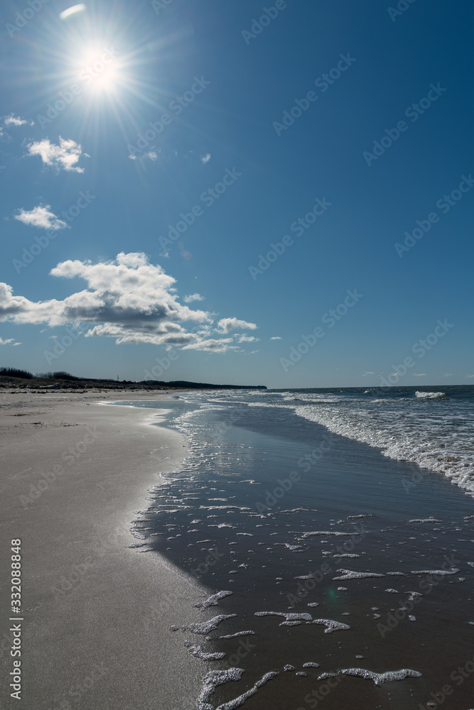 Fototapeta premium Baltic sea coast in spring time.