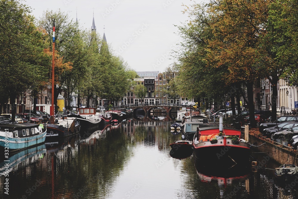 Amsterdam Canal in Autumn