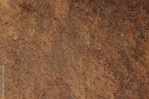 background texture of brown wood shavings