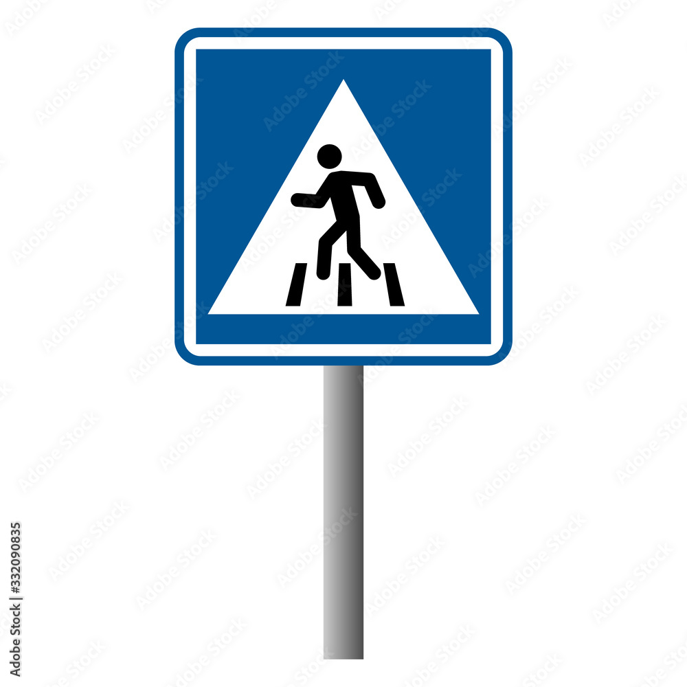 No walk icon access for pedestrians prohibition sign, vector illustration. No pedestrian sign No walk icon access for pedestrians prohibition sign, vector illustration. No pedestrian sign