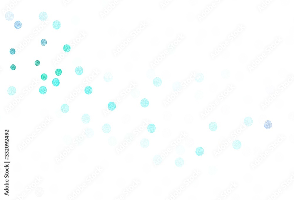 Light Green vector pattern with spheres. Light Green vector pattern with spheres.