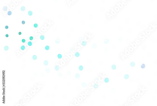 Light Green vector pattern with spheres. © smaria2015