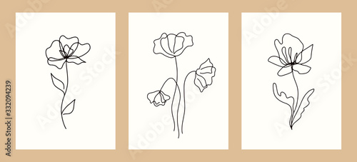 Vector design templates with botanical illustrations © Artrise Stocker