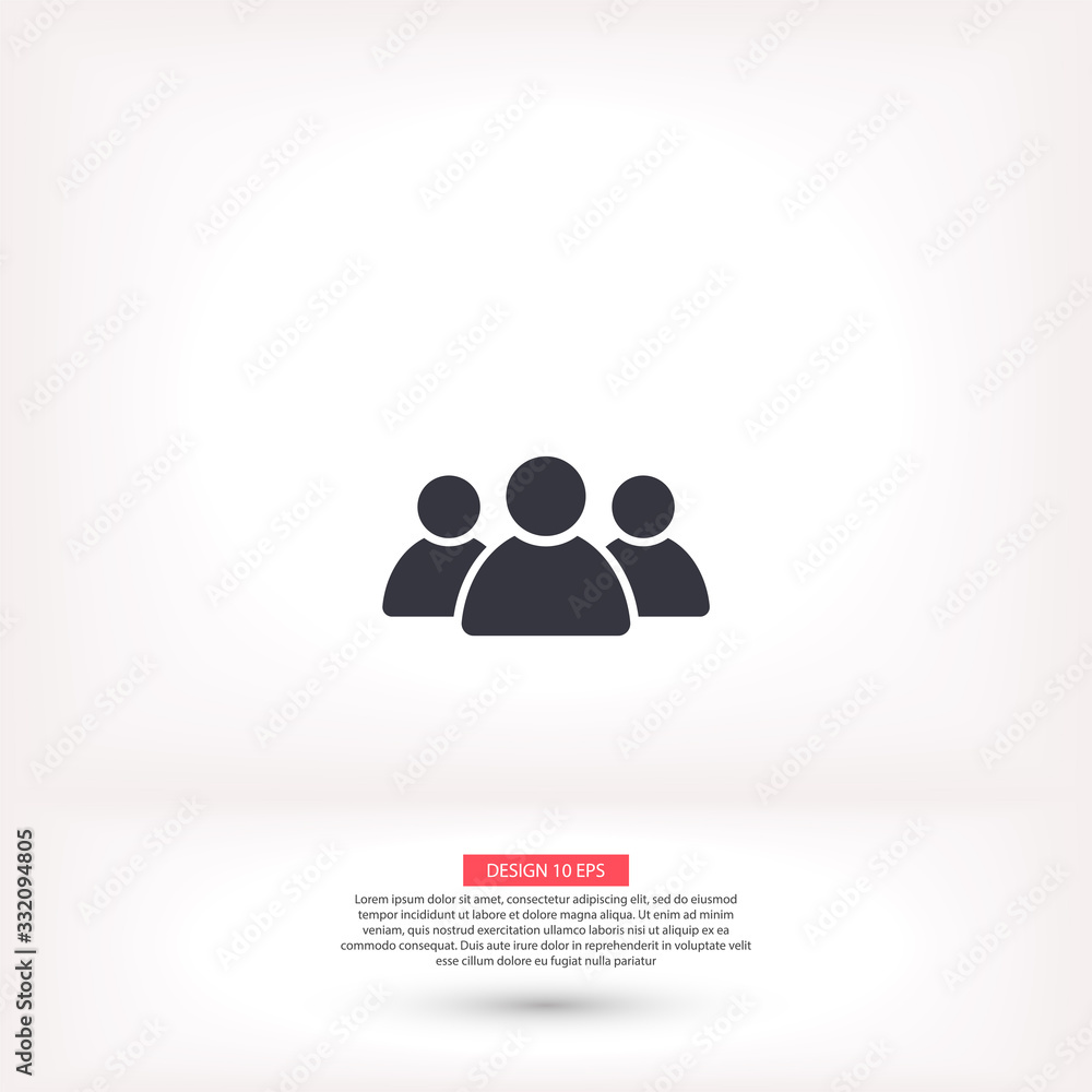 Human vector icon , lorem ipsum Flat design Human vector icon , lorem ipsum Flat design