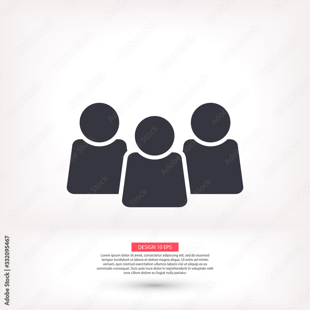 Human vector icon , lorem ipsum Flat design Human vector icon , lorem ipsum Flat design