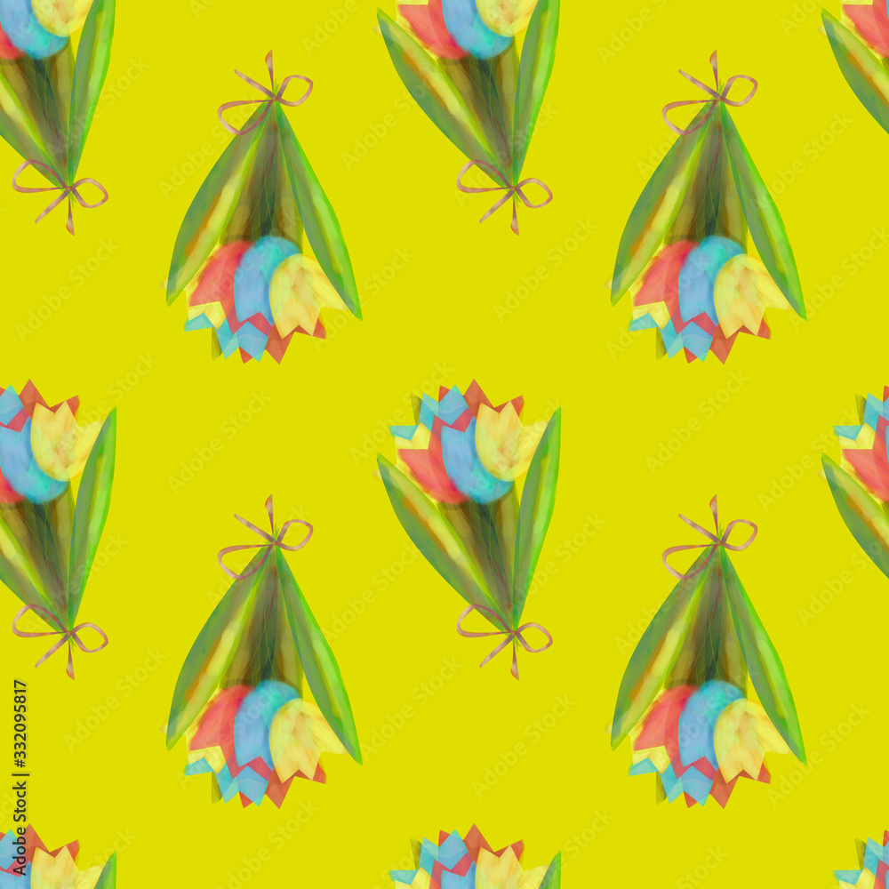 seamless pattern with beautiful flowers seamless pattern with beautiful flowers