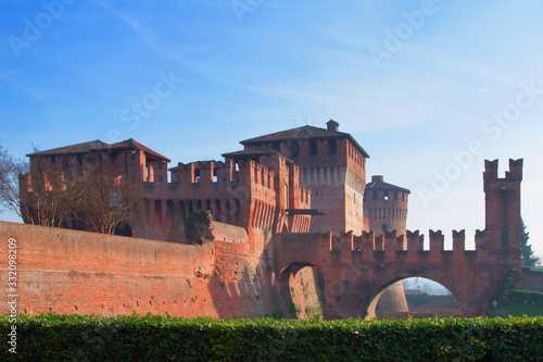 castle of soncino in italy photo