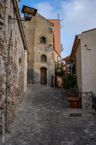 Fototapeta Naklejka Na Ścianę i Meble -  The beautiful Castelmola Italy (Sicily)