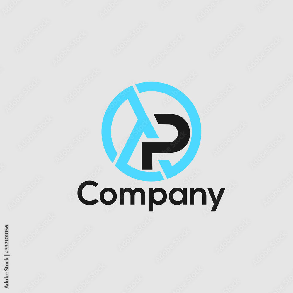 AP logo design vector icon AP logo design vector icon