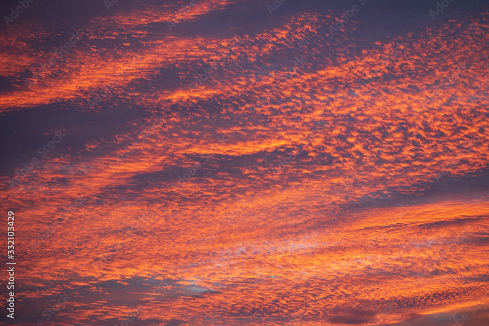 Fototapeta premium 色濃く焼ける東雲