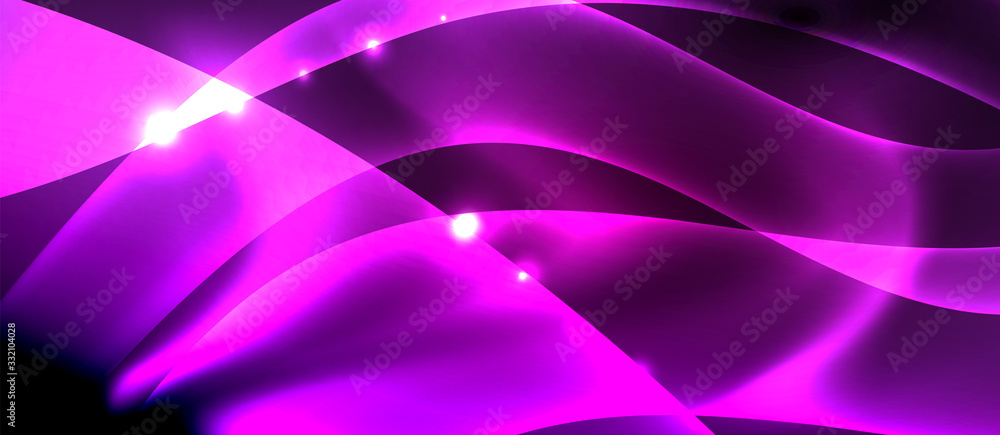 Abstract background. Shiny design neon waves with light effects, techno trendy design. Vector Illustration For Wallpaper, Banner, Background, Card, Book Illustration, landing page Abstract background. Shiny design neon waves with light effects, techno trendy design. Vector Illustration For Wallpaper, Banner, Background, Card, Book Illustration, landing page