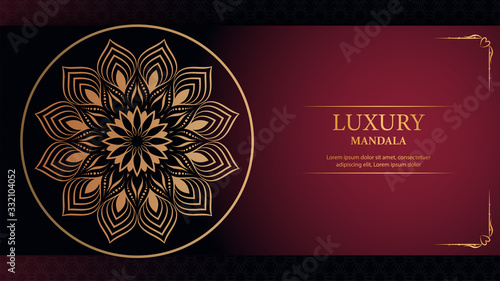 Luxury mandala arabesque ornamental background
