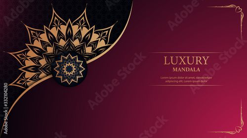 Luxury mandala arabesque ornamental background