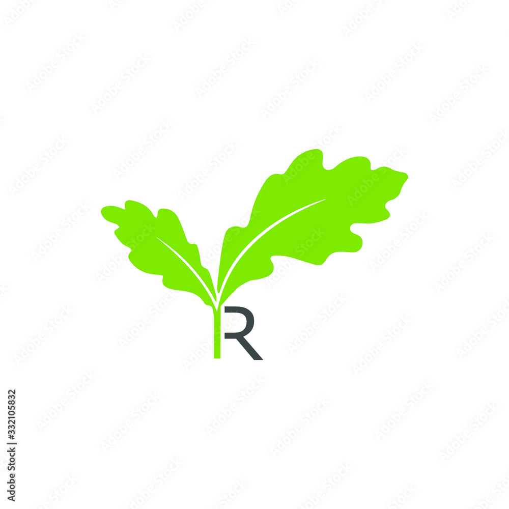 Fototapeta premium R TREE LOGO