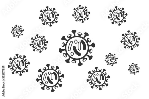 2019 ncov corona virus icon vector
