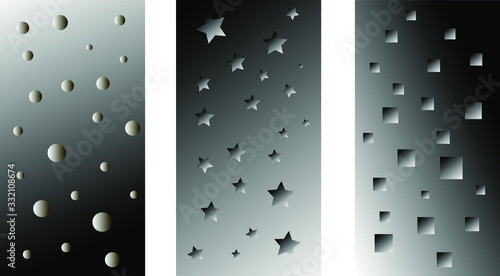 Vector illustration, abstract backgrounds for social networks and stories.