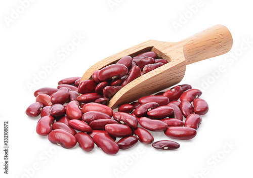 red bean isolated photography on white background