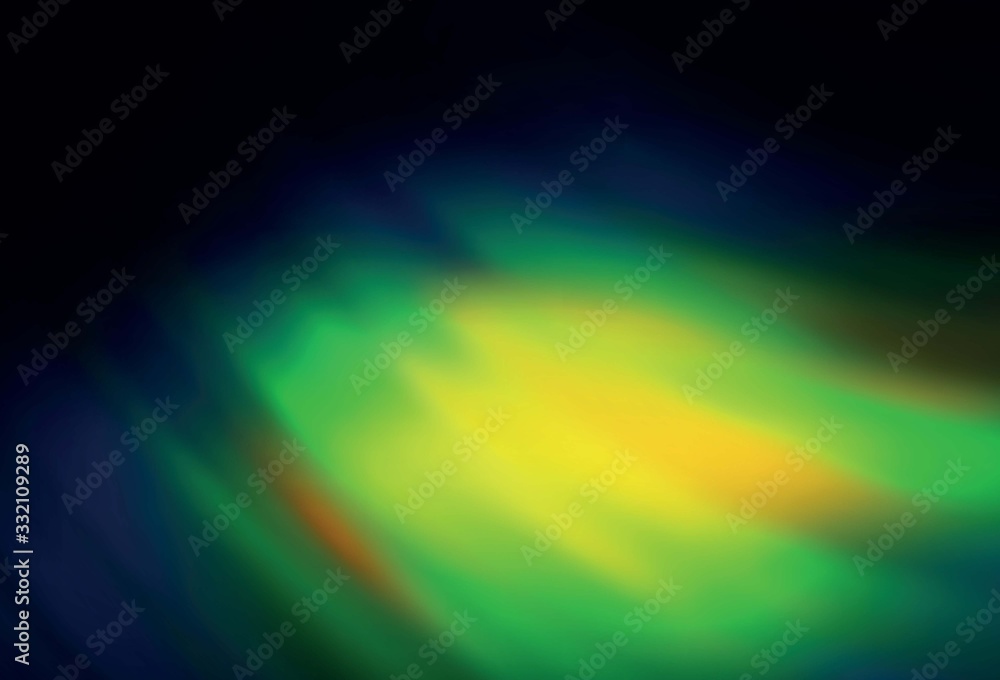 Dark Blue, Green vector glossy abstract backdrop. Dark Blue, Green vector glossy abstract backdrop.