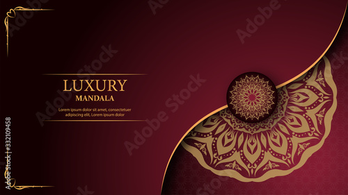 Luxury mandala arabesque ornamental background
