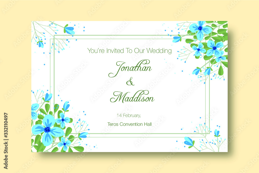 Elegant wedding invitation template design Elegant wedding invitation template design