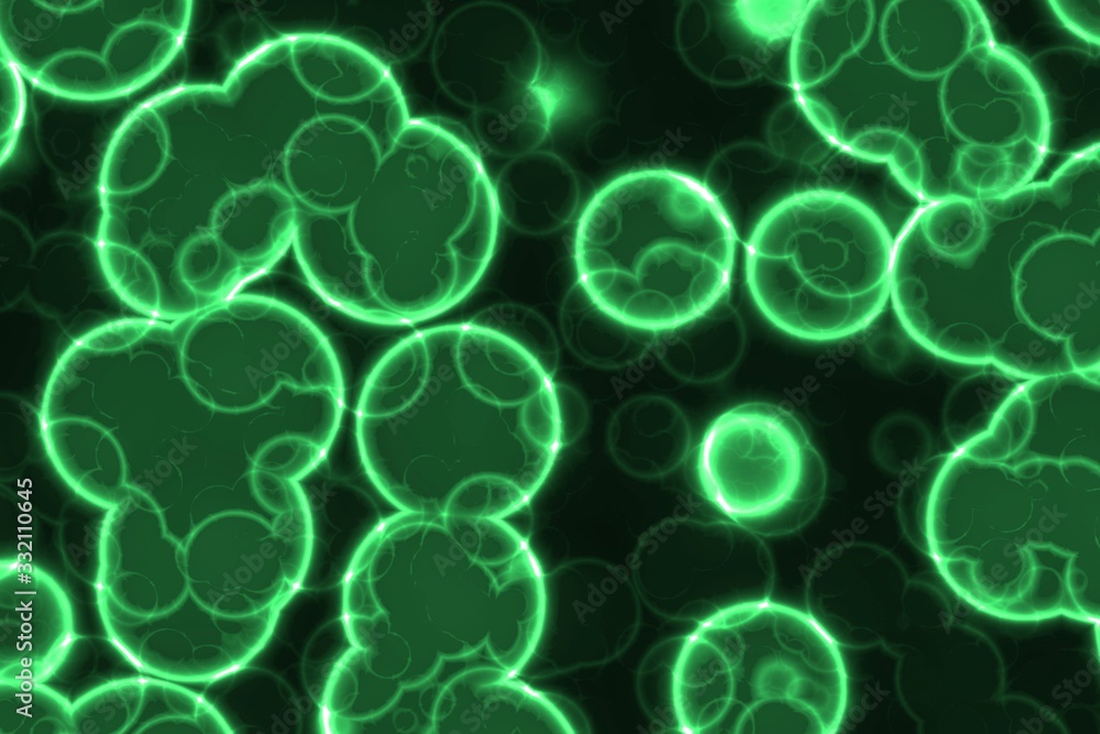 nice creative green a lot of biological unicellulars computer graphics background or texture illustration nice creative green a lot of biological unicellulars computer graphics background or texture illustration