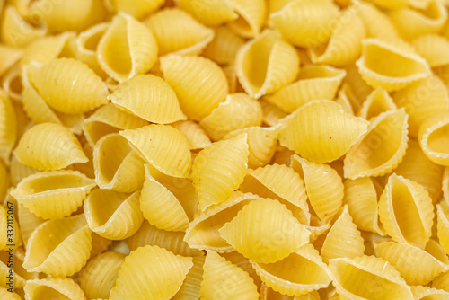 Background Of Are Plane Of Shell Pasta Raw Texture