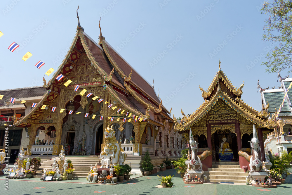 Wat Loi Khro Temple, Chiang Mai, Thailand, Asia