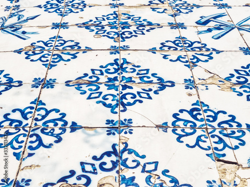 vintage portuguese tiles in Oporto, Portugal