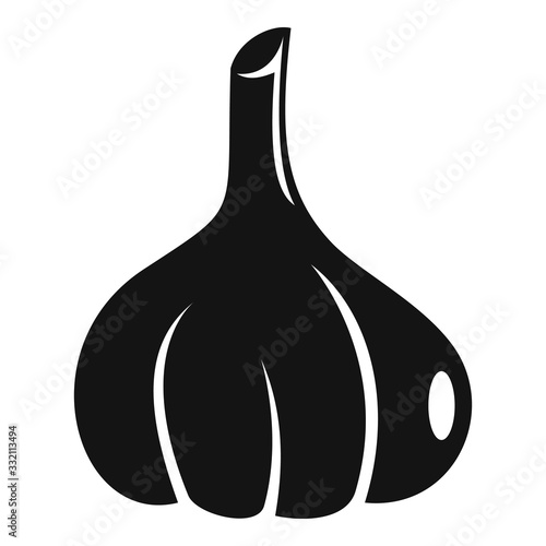 Nature garlic icon. Simple illustration of nature garlic vector icon for web design isolated on white background