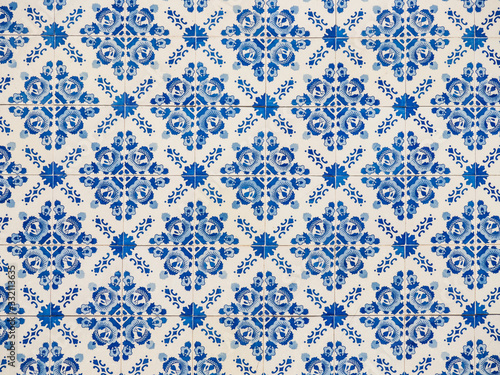vintage portuguese tiles in Oporto, Portugal